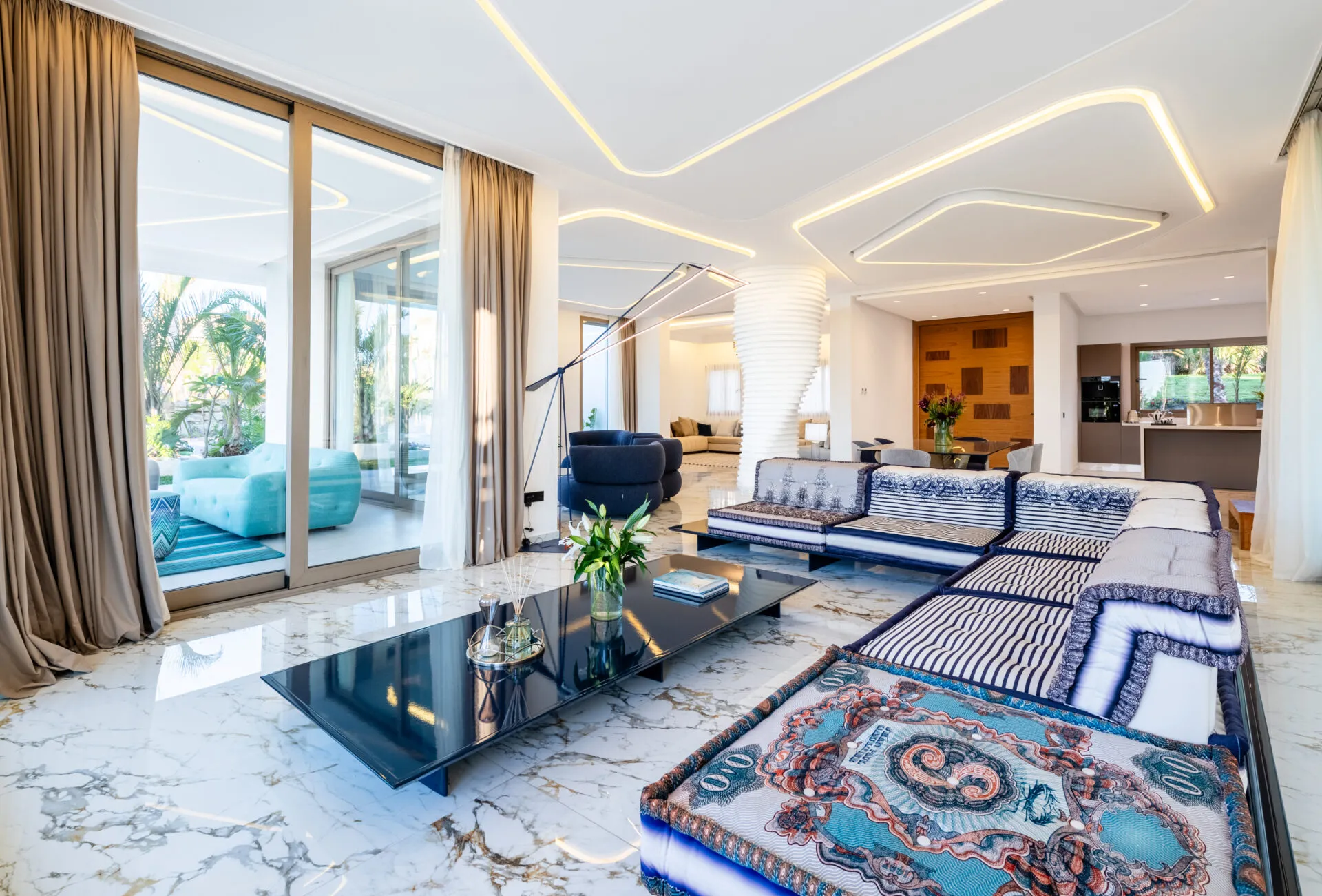 Luxury villa in Tangier with private swimming pool and modern architecture at Blue Resort