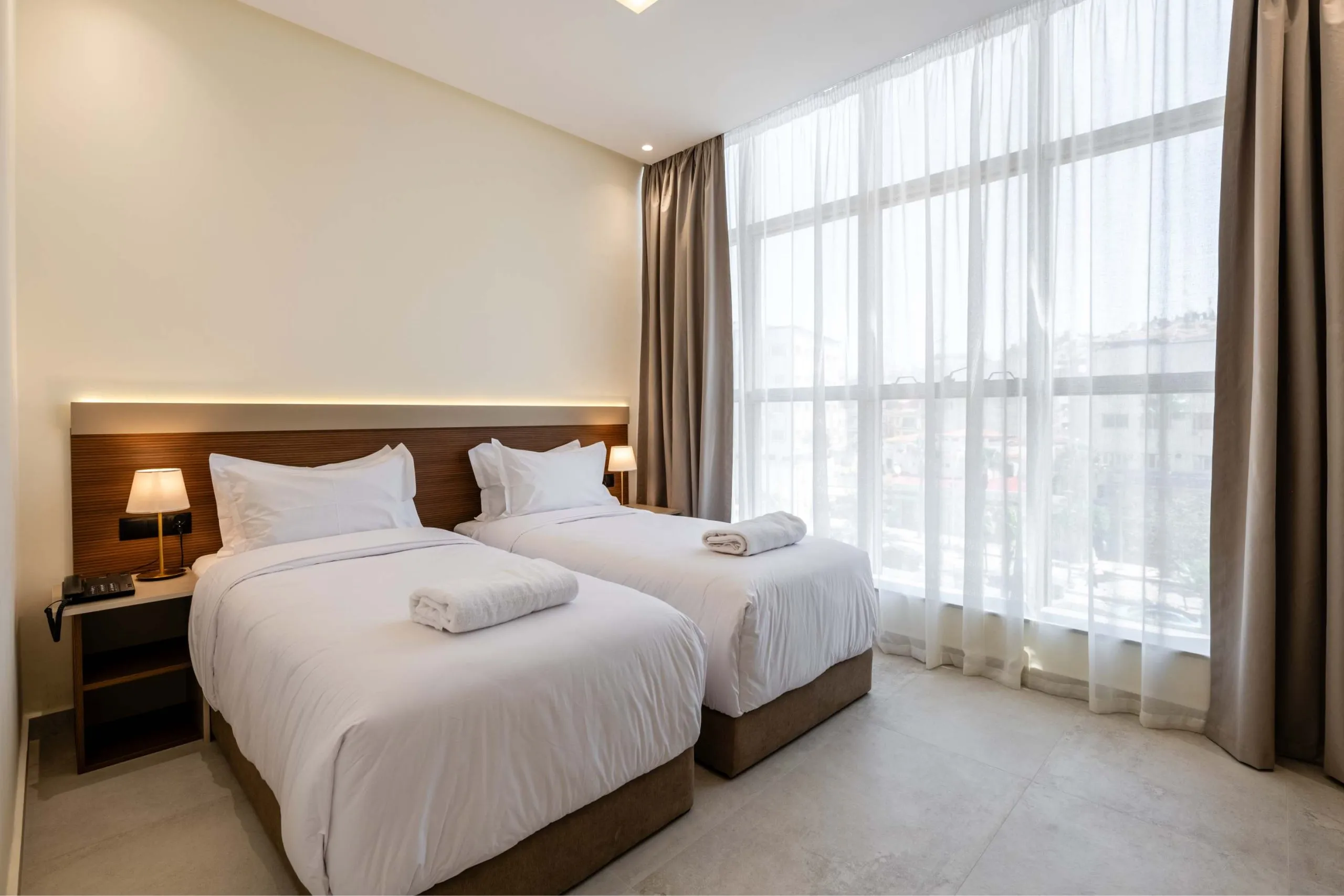 Outdoor terrace at Hotel El Toro Tangier for dining and relaxation