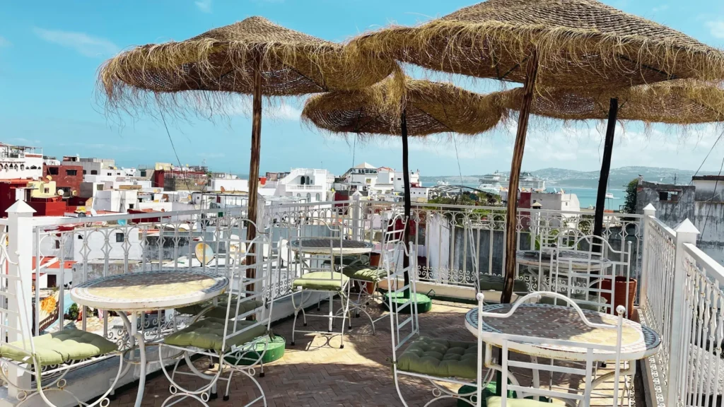 Moroccan breakfast terrace at Riad Sultana Tangier