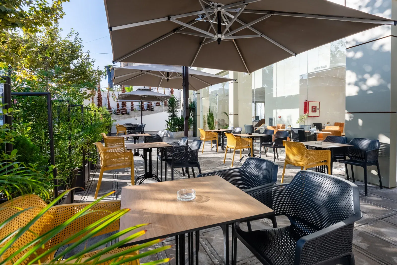 Interior of La Plaza Restaurant in Tangier